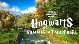 Summer Atmosphere at Hogwarts - Gentle Water Sounds & Harry Potter Ambience