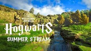 Summer Stream at Hogwarts - Gentle Water Sounds & Harry Potter Ambience