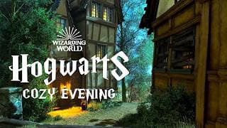 Cozy Night in Hogsmeade - Harry Potter Music & Ambience, Peaceful Night in Summer