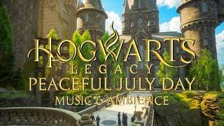 Peaceful July Day at Hogwarts - Relaxing Harry Potter Music & Cozy Summer Atmosphere