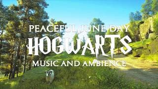 Peaceful June Day at Hogwarts - Harry Potter Music & Cozy Summer Atmosphere