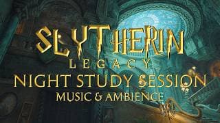 Night Study Session at Slytherin - Calm Hogwarts Legacy Ambience - Harry Potter Music