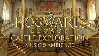 Hogwarts Castle Exploration - Calm Hogwarts Legacy Ambience - Harry Potter Music
