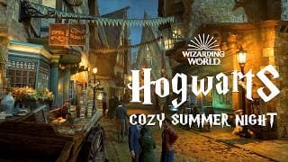 Cozy Summer Night at Hogwarts - Harry Potter Night Ambience for Sleep & Dreaming