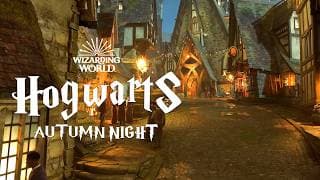 Autumn Night in Hogsmeade - Harry Potter Music & Ambience, Peaceful Night in Summer