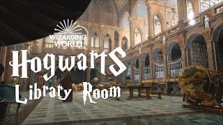 Library Room at Hogwarts - Cozy Ambience & Harry Potter Music for Studying